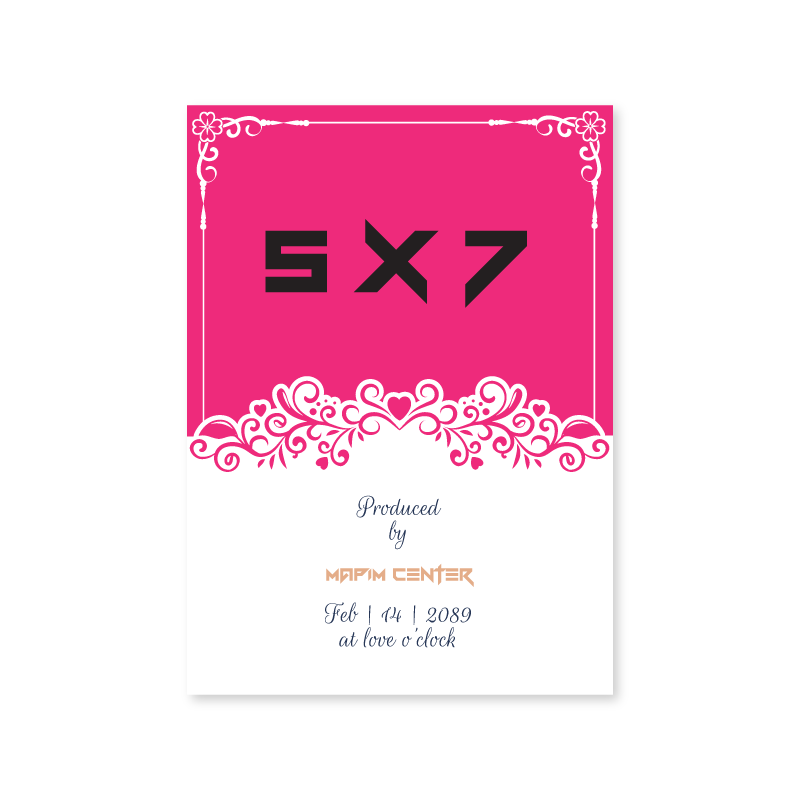 การ์ดแต่งงาน 5*7 นิ้ว